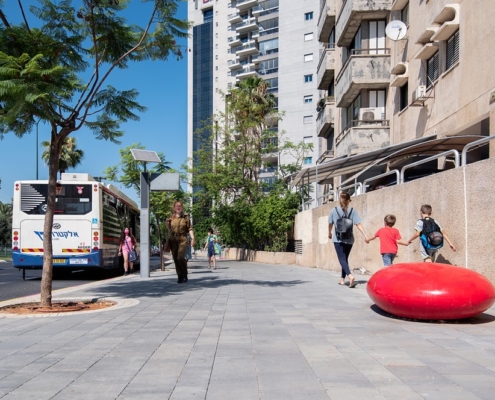 רחבת הכניסה. כרמלסטון קוקטיל אפורים